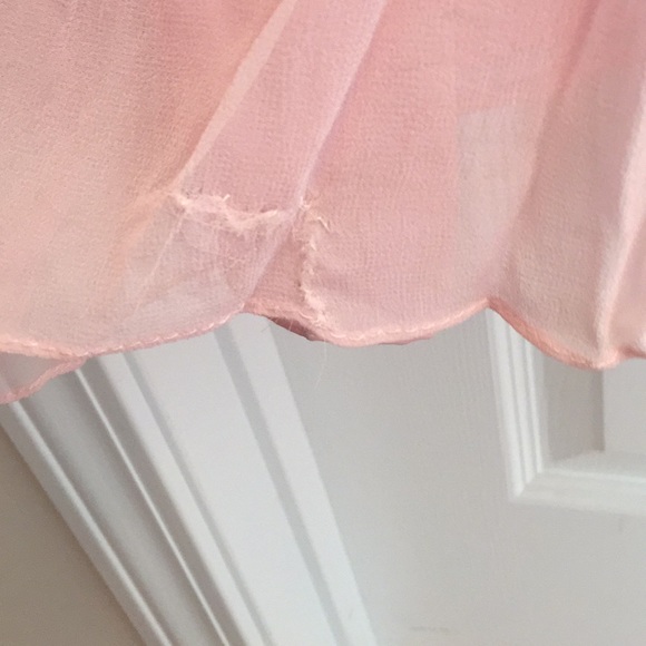 Vintage bridesmaid dress light pink and ivory lace - Picture 6 of 7